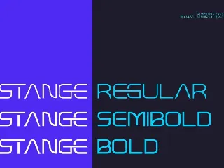 STANGE - Modern Futuristic Font