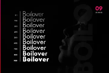 Boilover Unique & Minimal Typeface font