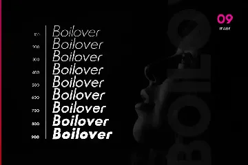 Boilover Unique & Minimal Typeface font