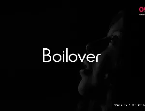 Boilover Unique & Minimal Typeface font