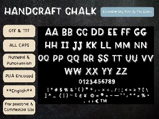 Handcraft Chalk Font