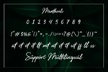 Manthoels - Stylish Signature font