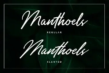 Manthoels - Stylish Signature font