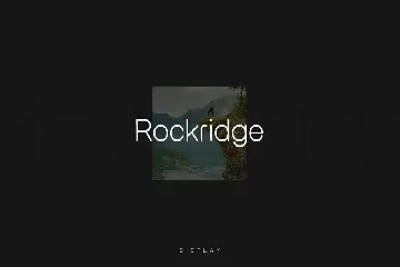 Rockridge Modern Typeface + Web-fonts