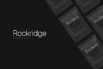 Rockridge Modern Typeface + Web-fonts