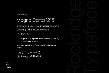 Rockridge Modern Typeface + Web-fonts