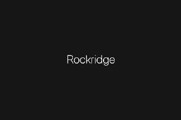 Rockridge Modern Typeface + Web-fonts