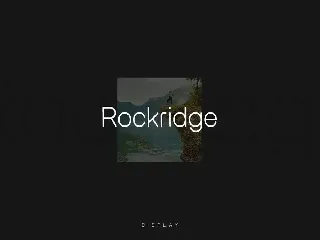 Rockridge Modern Typeface + Web-fonts