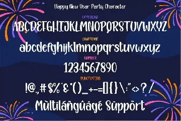 Happy New Year Party font