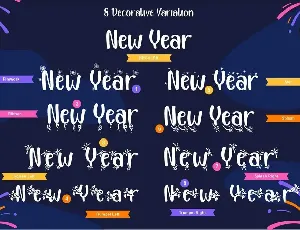 Happy New Year Party font