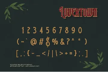 Luvertown font