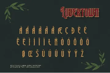 Luvertown font