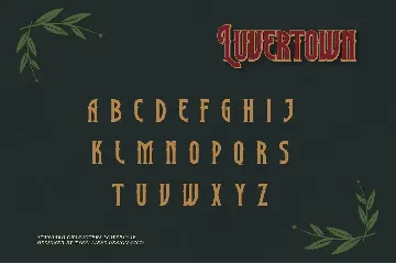 Luvertown font