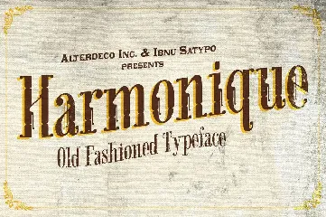 Harmonique Typeface font