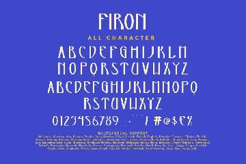 Firon Display Typeface Font