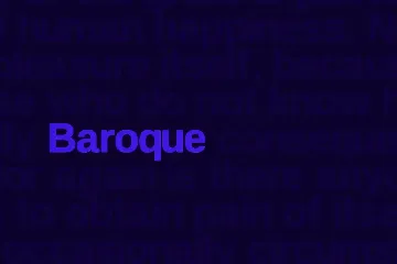 Baroque sans Typeface + Webfonts