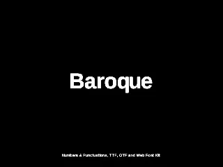 Baroque sans Typeface + Webfonts