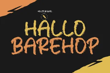 Barehop Handwritten Brush Font