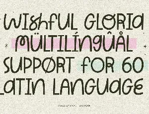 Wishful Gloria - Playful Curly Font