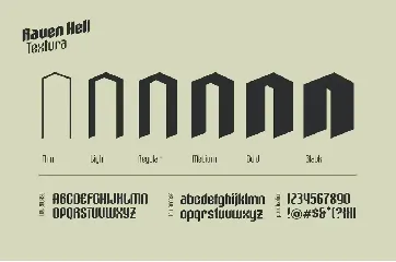 Raven Hell Textura font