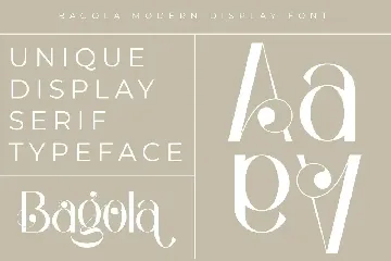 Baqola Modern Display Font