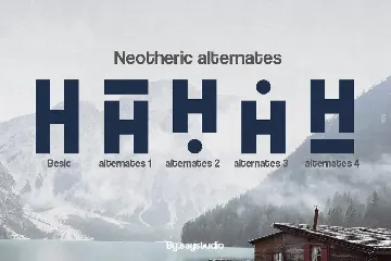 Neotheric font