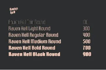 Raven Hell Round font