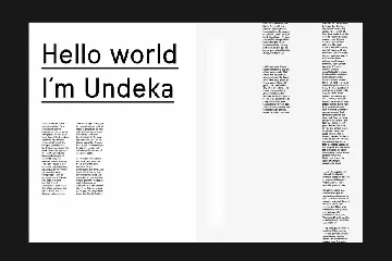 Undeka Regular Font