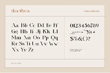 Dorthea font