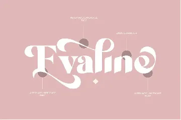 Evaline | Display Modern Typeface font