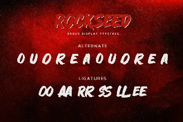 ROCKSEED - Brush Display Typeface font