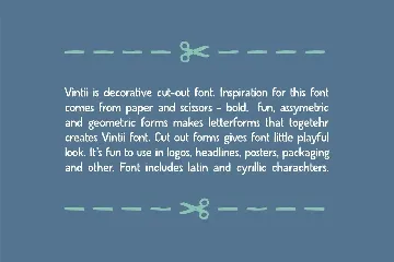 Vintii extended font