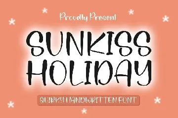 Sunkiss Holiday Quirky Handwritten Font