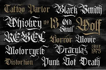 Blackent font