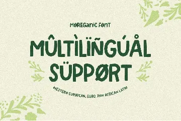 Moreganic - Organic Font