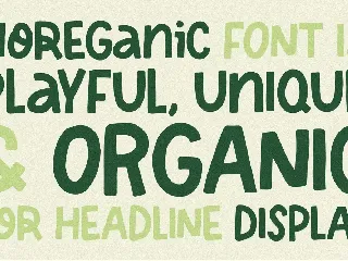 Moreganic - Organic Font