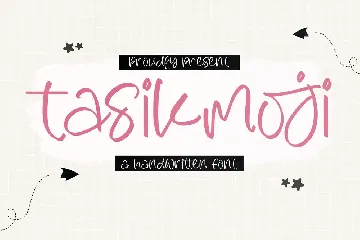 Tasikmoji Handwritten Font