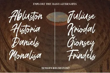 Burken Brush font