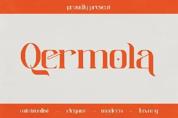 Qermola Modern Display Font