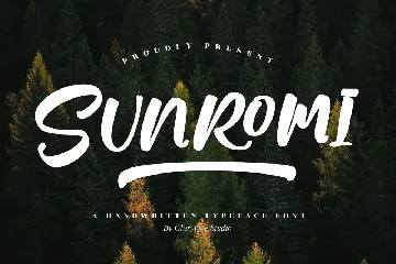 Sunromi Handwritten Typeface Font