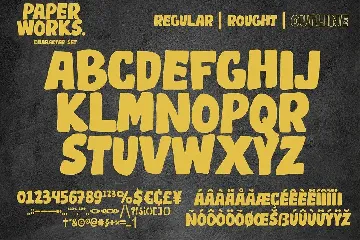 Paper Works font