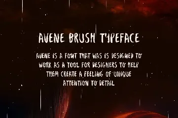 Avene Brush Font