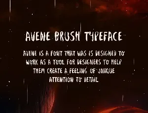 Avene Brush Font