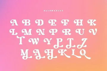 Rainbow - Modern Vintage Font