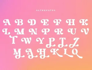 Rainbow - Modern Vintage Font