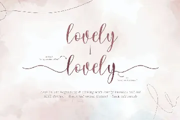 Lovely Script font