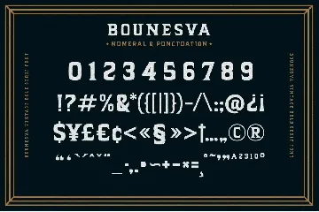 Bounesva font