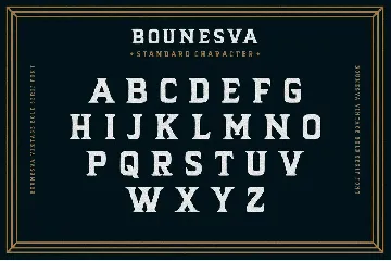 Bounesva font