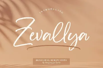 Zevallya Script Font