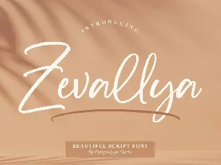 Zevallya Script Font